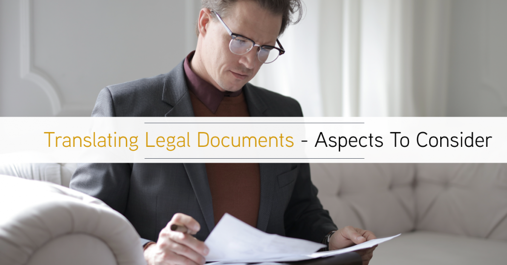 What to remember when translating legal document