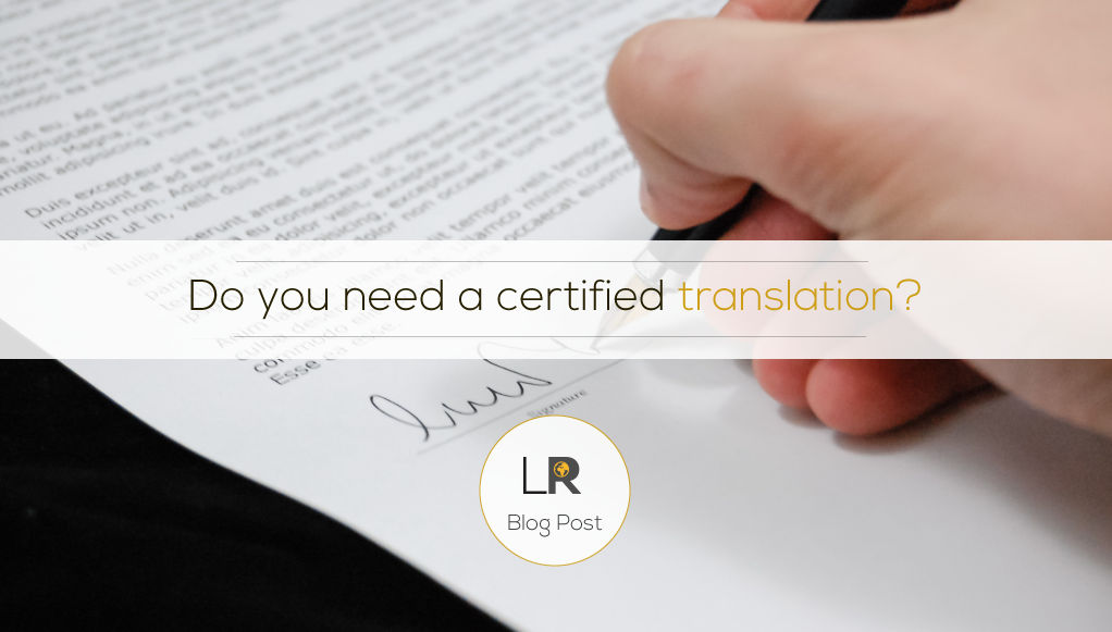 Different certified translations