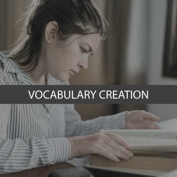 Vocabulary creation